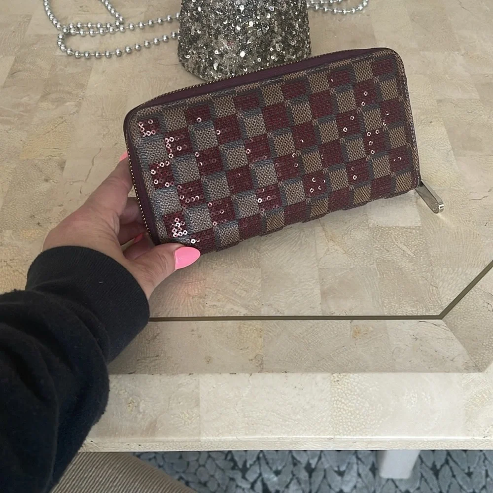Louis Vuitton Damier Paillettes Sequin wallet - Picture 5 of 11